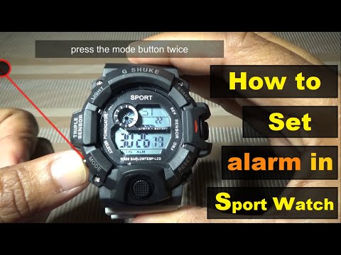 How to Set Alarm in G-Shock Watch | Sport Watch Alarm Settings | Led Digital Watch Alarm Setting