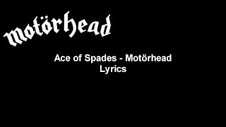 Download lagu Ace of spades - Motörhead Lyrics Video (HD) mp3