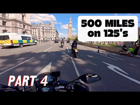 DEVON to LONDON on 125's – Pt. 4 - SERIOUS problems after Big Ben!