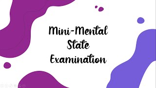 Mini-Mental State Examination (MMSE) - Estructura y Función I / Fátima León
