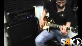 Video thumbnail for Rivera K120 TRE REV TOP Knucklehead - Testata 120W 2 canali + Rivera k412T  METAL TEST by Synth Cloud