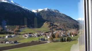 preview picture of video 'Fast train on the Swiss narrow gauge: uphill from Bergün on the Albula line'