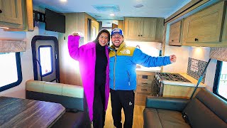 PASSAMOS A PRIMEIRA NOITE NO MOTORHOME NA NEVE