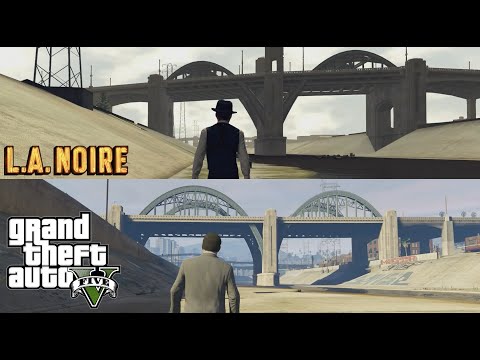 L.A. Noire vs GTA V Locations Comparison