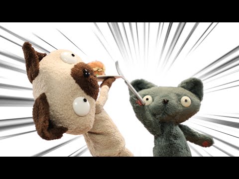 The Cat Food Can Is Mine | STOP MOTION - BOTOS