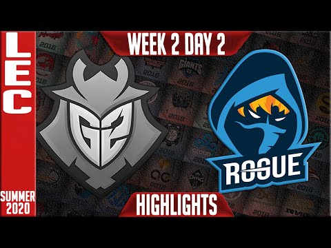 G2 vs RGE Highlights | LEC Summer 2020 W2D1 | G2 Esports vs Rogue
