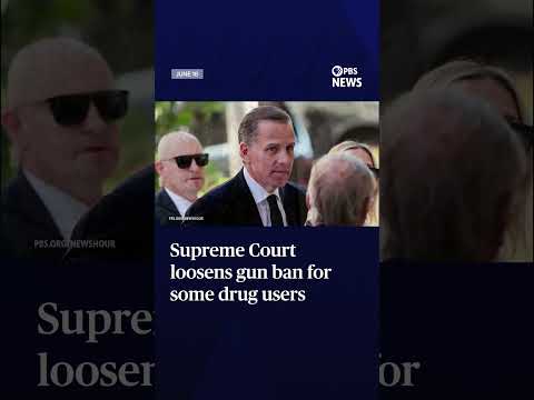 WATCH: Supreme Court loosens gun ban for some drug users