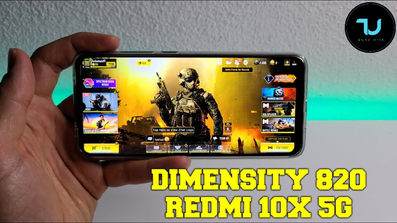 Redmi 10X 5G Call of Duty Mobile New updates 30 FPS/Dimensity 820 gaming test
