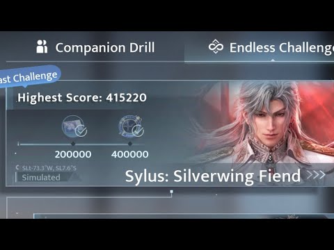 Endless Challenge | Sylus: Silverwing Fiend R1 415K Points | Love and Deepspace
