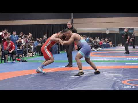 SAIMAN BHANDARI vs LOWE BINGHAM (Nahru)  [4K VIDEO]  -  NATIONAL WRESTLING CHAMPIONSHIPS 2022