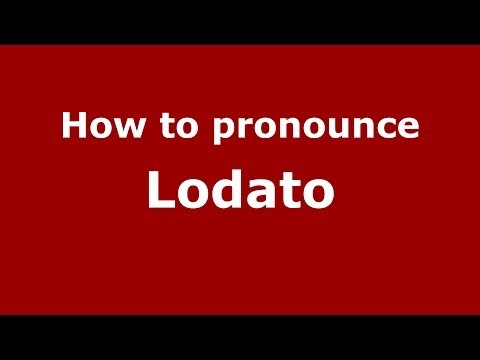 How to pronounce Lodato (Italian/Italy) - PronounceNames.com