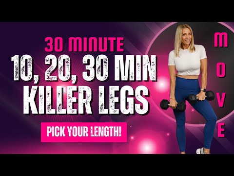 30 Minute Killer Legs Workout | Pick Your Own Workout 10, 20, or 30 Minutes