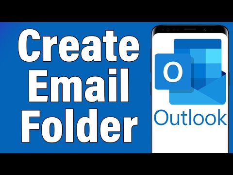 How To Create Email Folder In Outlook Mobile App 2021 | Add Email Folder On Hotmail Mobile App