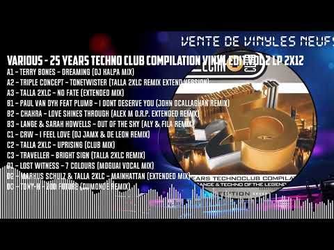 VARIOUS - 25 Years Techno Club Compilation Vinyl Edit.Vol 2 LP 2x12 [COLOUR VINYL] (ZYX83137-1)