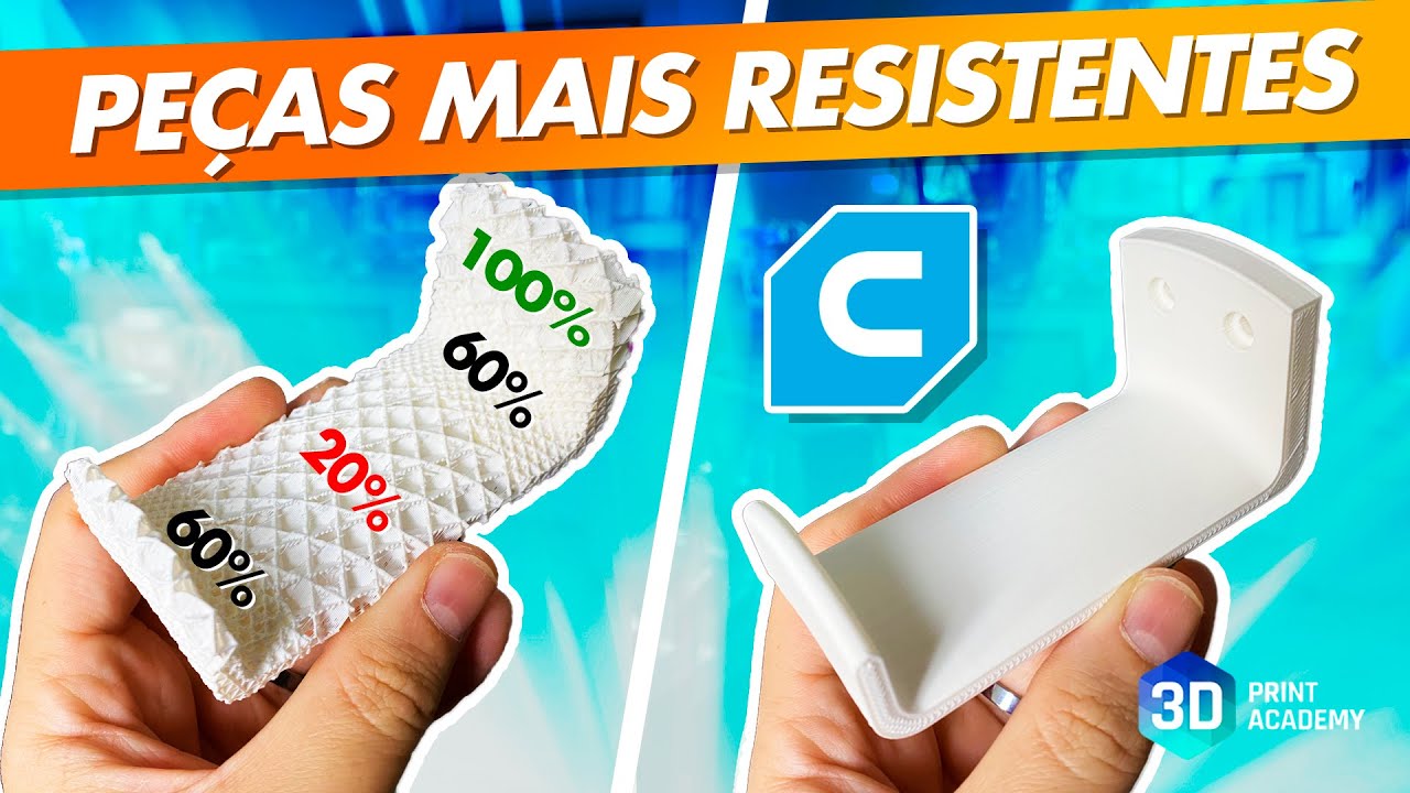 Impressão 3D MAIS FORTE com Infill (preenchimento) OTIMIZADO - Cura