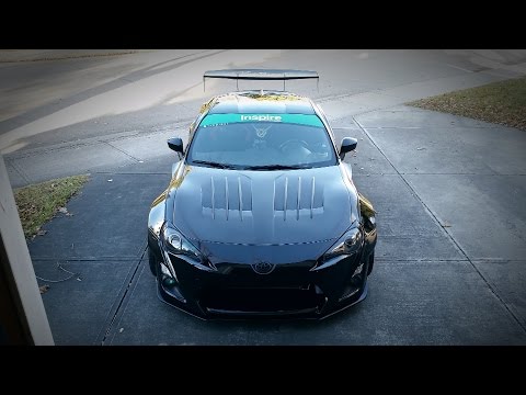 Installing WALD Carbon Fiber Hood on Scion FRS