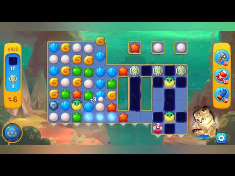 Fishdom 2022, no Boosters,  9632  level  -  прохождение без бустеров,  9632  уровень.