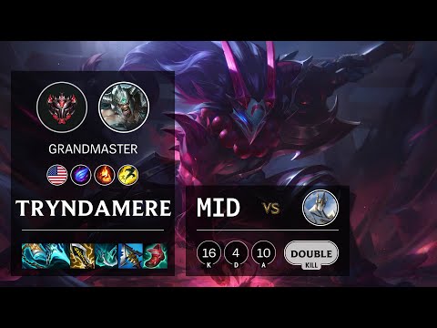 Tryndamere Mid vs Galio - NA Grandmaster Patch 11.15