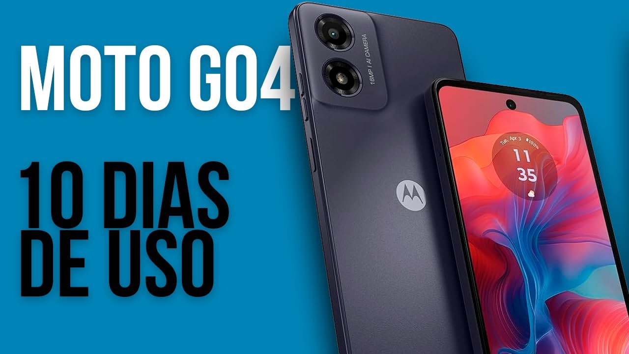MOTO G04 - 10 DIAS DE USO - Vale a pena? É bom? - MOTOROLA MOTO G04 128GB