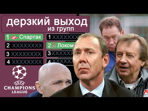 Сколько раз клубы России выходили из групп Лига Чемпионов? Зенит – рекордсмен, Спартак – первый.