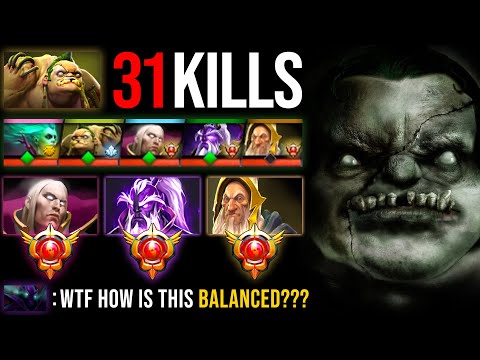 IMBA Hero Pudge & 3x Grandmaster Tier In A Team — How Is This Balanced? | Pudge Official