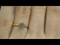 0 50ct Round Cut Diamond Solitaire Engagement Ring DR020