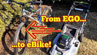 Converting a MTB to run on a lawn mower battery