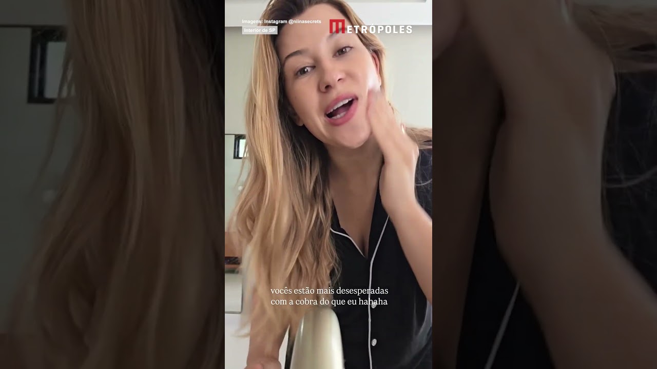 Susto! Influenciadora encontra jiboia no quintal de casa: "Inesperada"