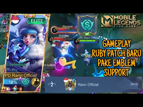 RUBY GAMEPLAY GLOBAL 1 Rann Official MONTAGE | MOBILE LEGEND !!!