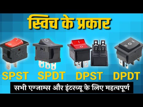 Spst Spdt Dpst Dpdt switches | Types of switches