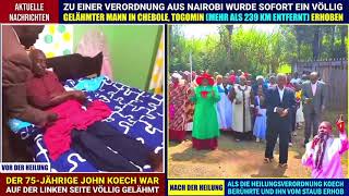 John Koech wurde durch eine Verordnung des Blutes JESU geheilt