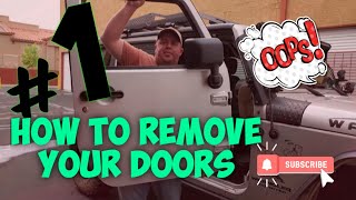 How to remove the doors on your Jeep Wrangler: Jeeping for Beginners