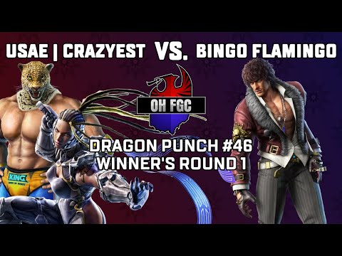 USAE | Crazyest (M. Raven/King) vs. Bingo Flamingo (Miguel) - DPO #46 | Tekken 7 Winner's Round 1