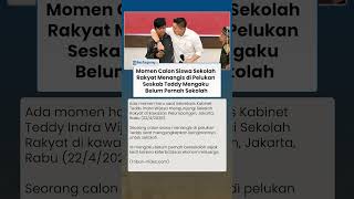 Momen Calon Siswa Sekolah Rakyat Menangis di Pelukan Seskab Teddy: Saya Belum Pernah Sekolah