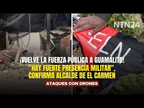 ¡VUELVE LA FUERZA PÚBLICA A GUAMALITO! "Hay fuerte presencia militar", confirma alcalde de El Carmen