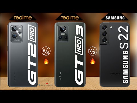 Realme GT 2 Pro vs Realme GT NEO 3 Galaxy  S22 | Camera | Body |AnTuTu | Benchmark Comparison 2022
