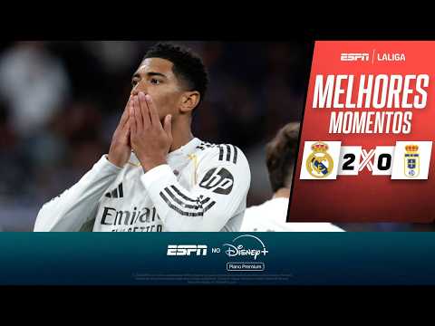 Gols e lances de Real Madrid x Oviedo
