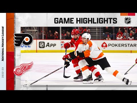 Flyers @ Red Wings 1/21 | NHL Highlights 2023