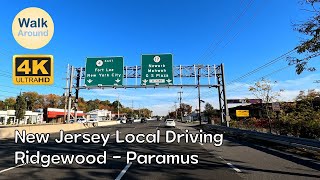 【4K60】 Driving - New Jersey Local, Ridgewood - Garden State Plaza in Paramus