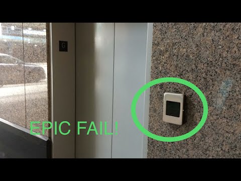Weird 1994 Otis Series 1 Elevonic 411 Traction Parking Elevator at Bentall 5 in Vancouver BC