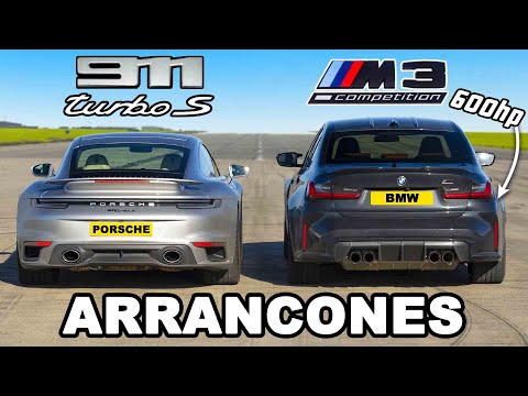 Porsche 911 Turbo S vs 600hp BMW M3 xDrive: ARRANCONES