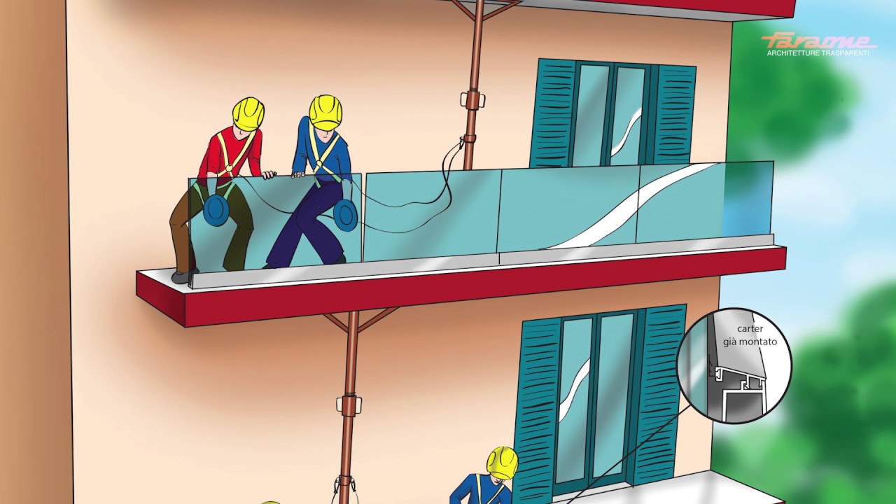 Come si monta NINFA 4 - il parapetto in vetro dalle alte performance