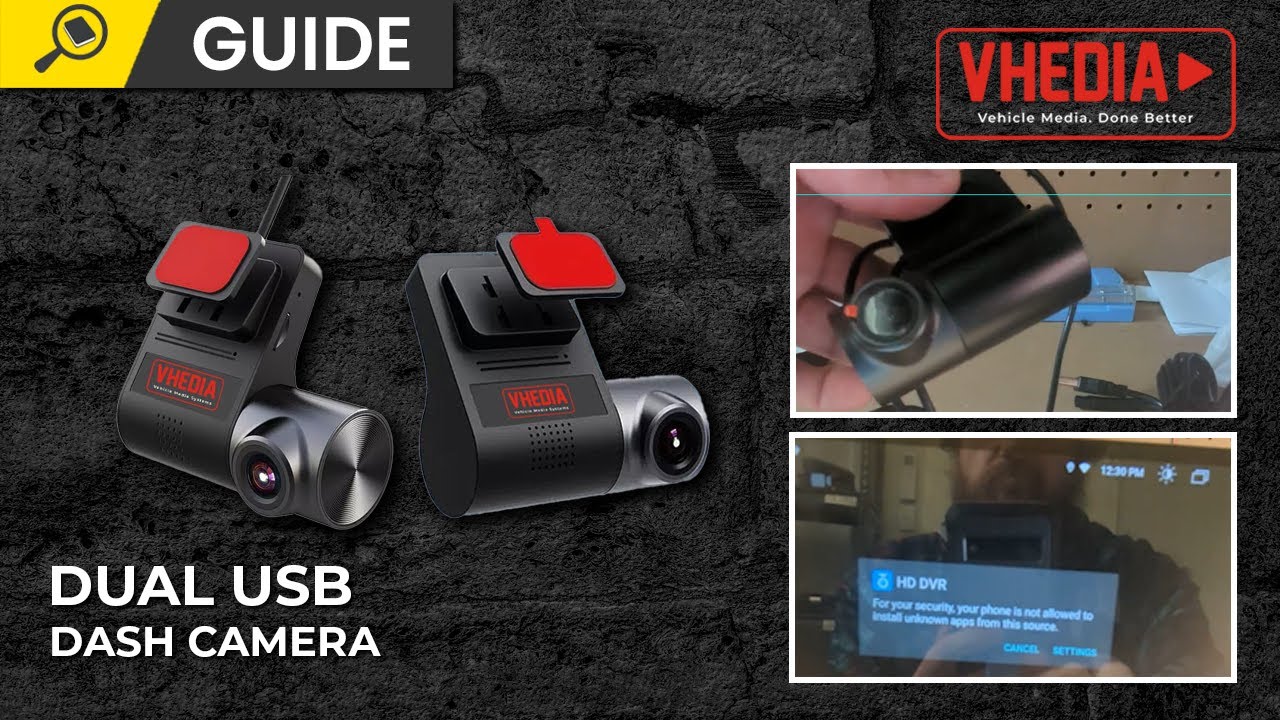 Dual USB Dash Camera