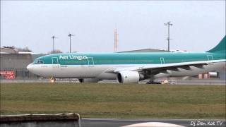 preview picture of video 'Dublin Airport Aer Lingus A330-200 TakeOff'