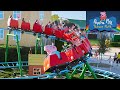 Daddy Pig S Roller Coaster Full Queue 3 POV Rides Front Row Back Peppa Pig Theme Park Florida
