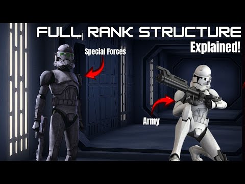 Full Rank Structure of the Clone Army and Special Forces EXPLAINED