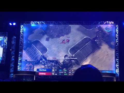 Jaedong vs Stardust WCS Toronto base race crowd reaction