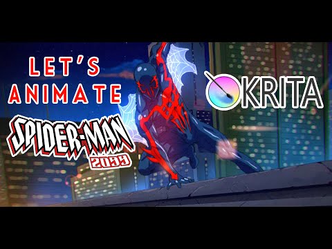 Let's Animate Ep. 22 - Krita: Spider-Man 2099 🕷️🕸️