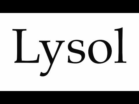 How to Pronounce Lysol