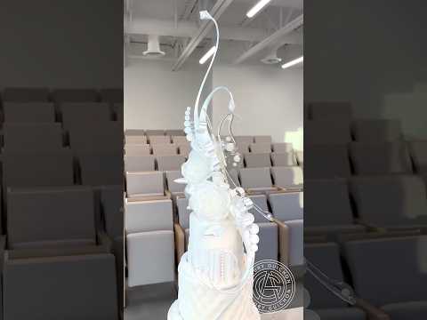 Wedding Cake! 🍰 Simple, yet elegant with a pulled sugar cake topper!